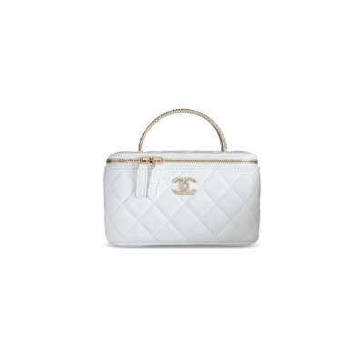 CHANEL MASTER LONG VANITY WITH CHAIN CRYSTAL HANDLE AP4842 (17*10*8cm)